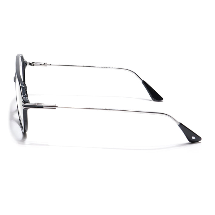 Voyage Visionary Shine Black Wayfarer Eyeglasses for Men & Women - SLMG6410-C1
