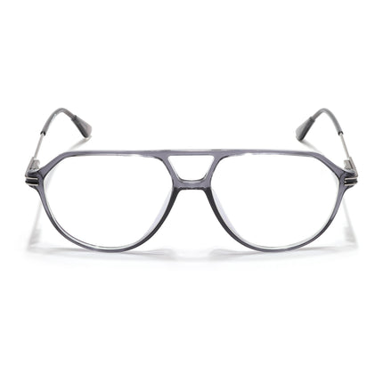 Voyage Zentrix Grey Aviator Metal Eyeglasses for Men & Women - SLMG6439-C2