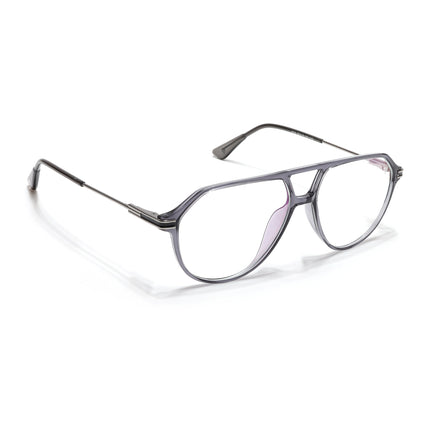 Voyage Zentrix Grey Aviator Metal Eyeglasses for Men & Women - SLMG6439-C2