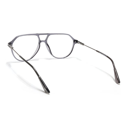 Voyage Zentrix Grey Aviator Metal Eyeglasses for Men & Women - SLMG6439-C2