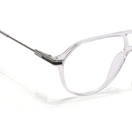 Voyage Zentrix Transparent Aviator Metal Eyeglasses for Men & Women - SLMG6440-C3