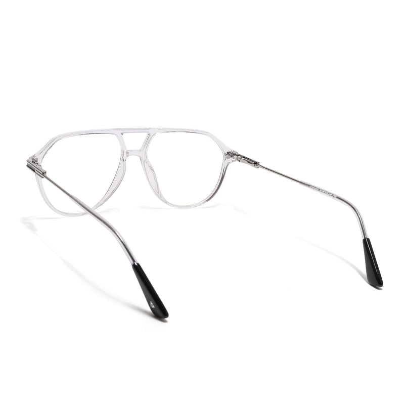 Voyage Zentrix Transparent Aviator Metal Eyeglasses for Men & Women - SLMG6440-C3