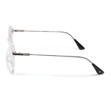 Voyage Zentrix Transparent Aviator Metal Eyeglasses for Men & Women - SLMG6440-C3