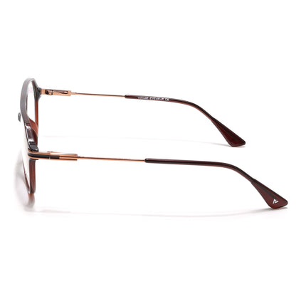 Voyage Zentrix Brown Aviator Metal Eyeglasses for Men & Women - SLMG6442-C5