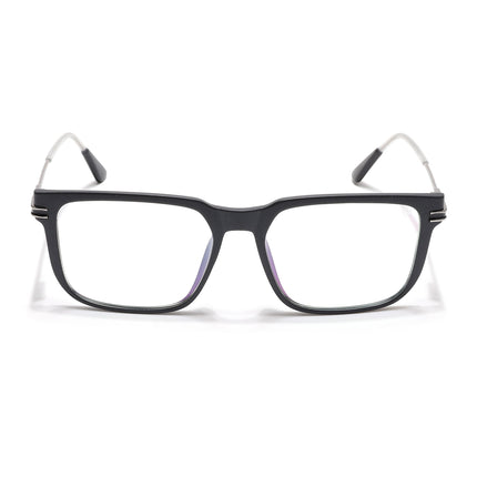Voyage Zentrix Matt Black Square Metal Eyeglasses for Men & Women - SLMG6443-C1