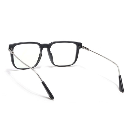 Voyage Zentrix Matt Black Square Metal Eyeglasses for Men & Women - SLMG6443-C1