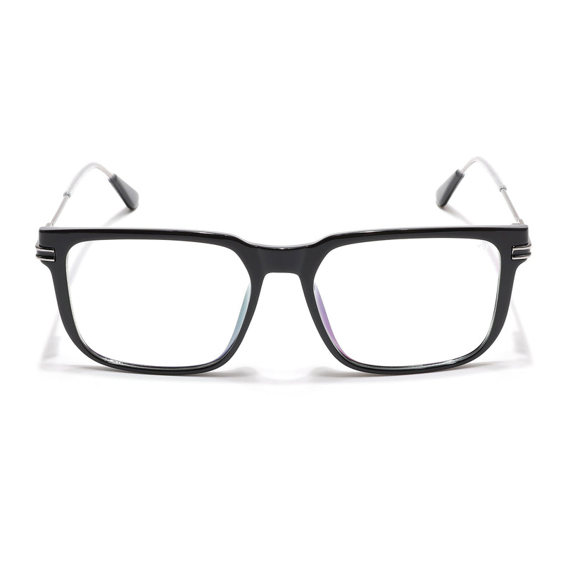 Voyage Zentrix Shine Black Square Metal Eyeglasses for Men & Women - SLMG6444-C2