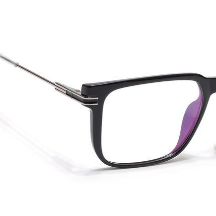 Voyage Zentrix Shine Black Square Metal Eyeglasses for Men & Women - SLMG6444-C2