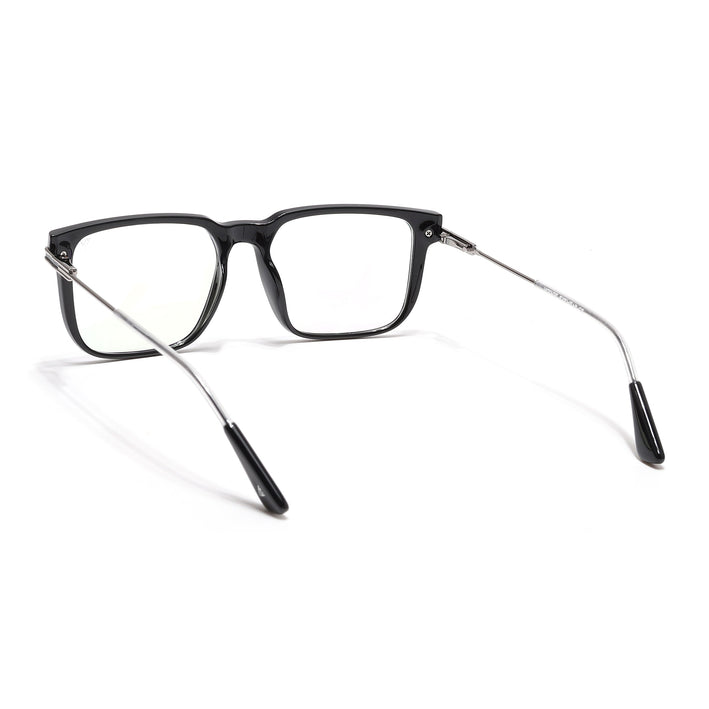 Voyage Zentrix Shine Black Square Metal Eyeglasses for Men & Women - SLMG6444-C2