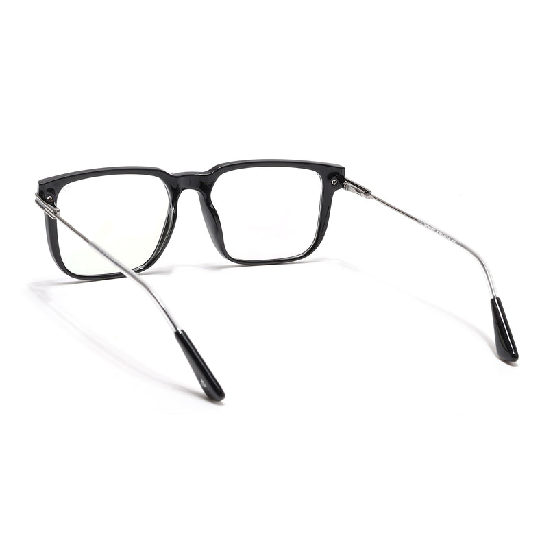 Voyage Zentrix Shine Black Square Metal Eyeglasses for Men & Women - SLMG6444-C2