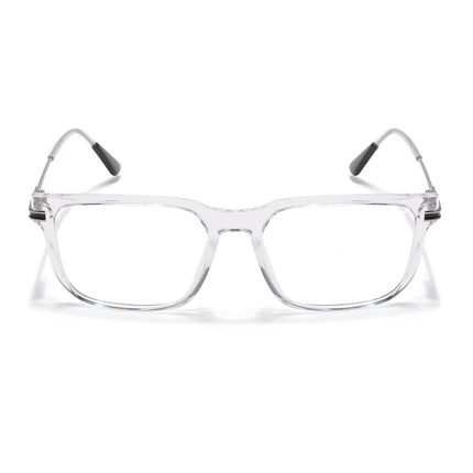 Voyage Zentrix Transparent Square Metal Eyeglasses for Men & Women - SLMG6445-C3