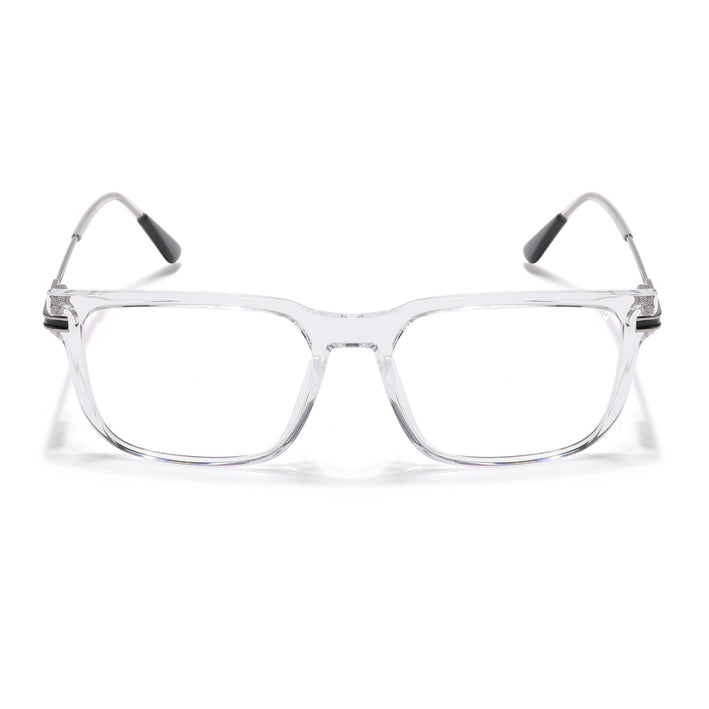 Voyage Zentrix Transparent Square Metal Eyeglasses for Men & Women - SLMG6445-C3
