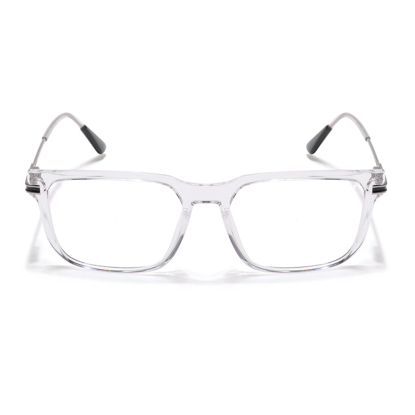 Voyage Zentrix Transparent Square Metal Eyeglasses for Men & Women - SLMG6445-C3