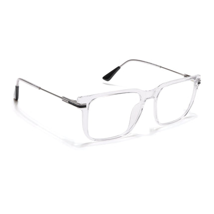 Voyage Zentrix Transparent Square Metal Eyeglasses for Men & Women - SLMG6445-C3