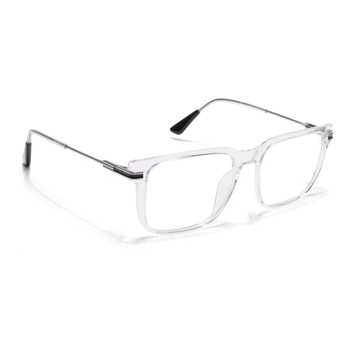 Voyage Zentrix Transparent Square Metal Eyeglasses for Men & Women - SLMG6445-C3