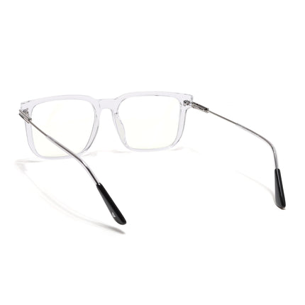 Voyage Zentrix Transparent Square Metal Eyeglasses for Men & Women - SLMG6445-C3