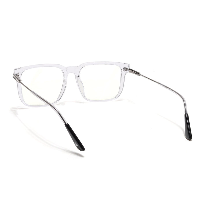 Voyage Zentrix Transparent Square Metal Eyeglasses for Men & Women - SLMG6445-C3