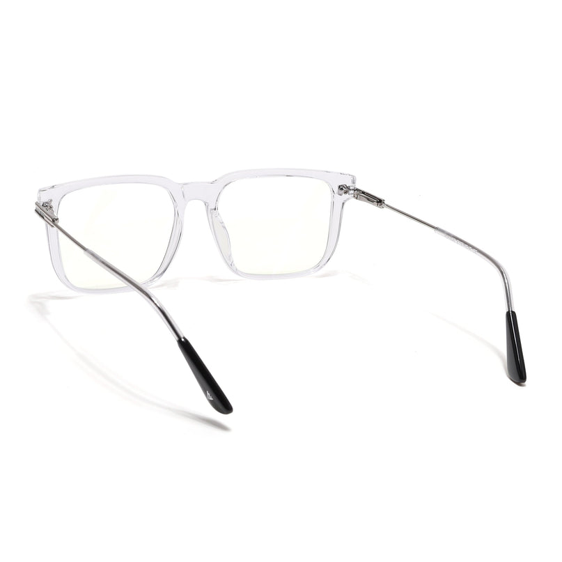 Voyage Zentrix Transparent Square Metal Eyeglasses for Men & Women - SLMG6445-C3