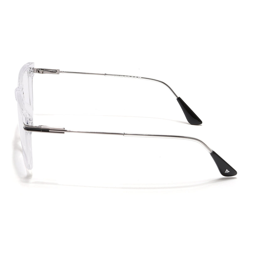 Voyage Zentrix Transparent Square Metal Eyeglasses for Men & Women - SLMG6445-C3