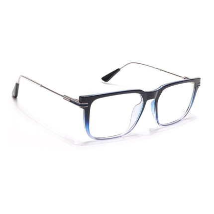 Voyage Zentrix Blue Square Metal Eyeglasses for Men & Women - SLMG6446-C4