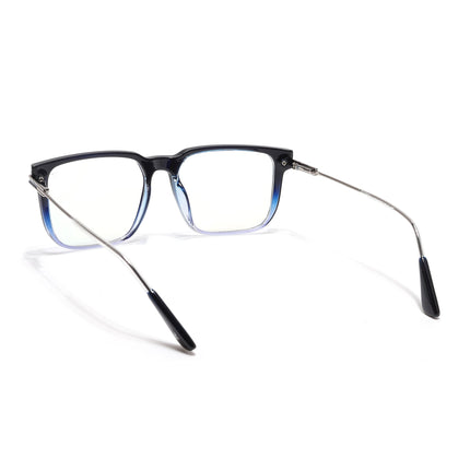 Voyage Zentrix Blue Square Metal Eyeglasses for Men & Women - SLMG6446-C4