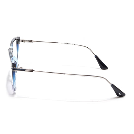 Voyage Zentrix Blue Square Metal Eyeglasses for Men & Women - SLMG6446-C4