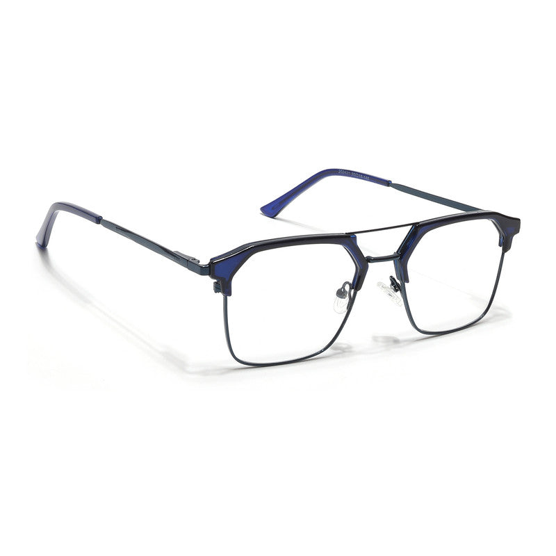 Eyejack Turbo Shine Blue Wayfarer Eyeglasses for Men & Women