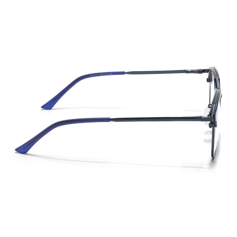 Eyejack Turbo Shine Blue Wayfarer Eyeglasses for Men & Women
