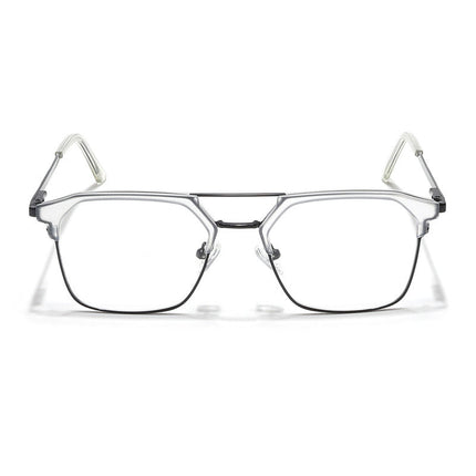 Eyejack Turbo Transparent & Black Wayfarer Eyeglasses for Men & Women