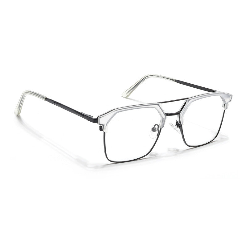 Eyejack Turbo Transparent & Black Wayfarer Eyeglasses for Men & Women