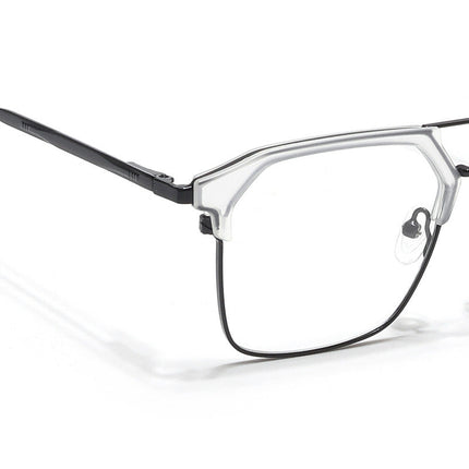 Eyejack Turbo Transparent & Black Wayfarer Eyeglasses for Men & Women