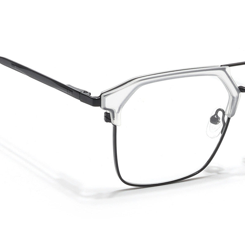 Eyejack Turbo Transparent & Black Wayfarer Eyeglasses for Men & Women