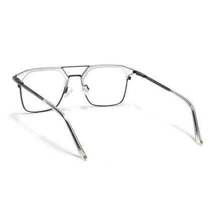 Eyejack Turbo Transparent & Black Wayfarer Eyeglasses for Men & Women