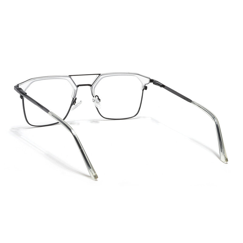 Eyejack Turbo Transparent & Black Wayfarer Eyeglasses for Men & Women