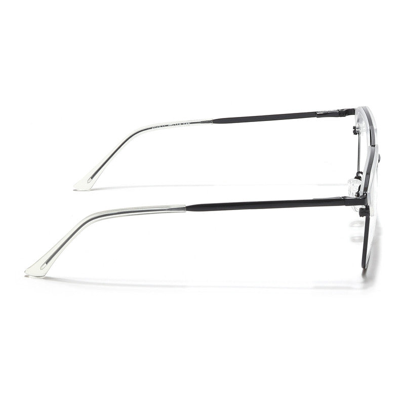 Eyejack Turbo Transparent & Black Wayfarer Eyeglasses for Men & Women