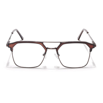 Eyejack Turbo Shine Brown Wayfarer Eyeglasses for Men & Women