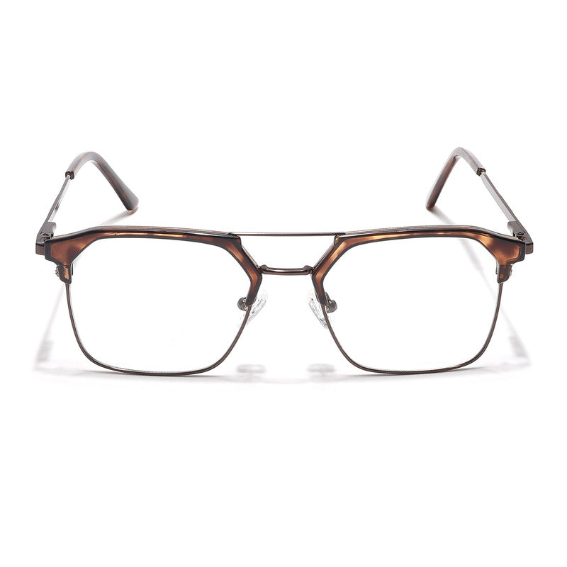 Eyejack Turbo Demi Brown Wayfarer Eyeglasses for Men & Women