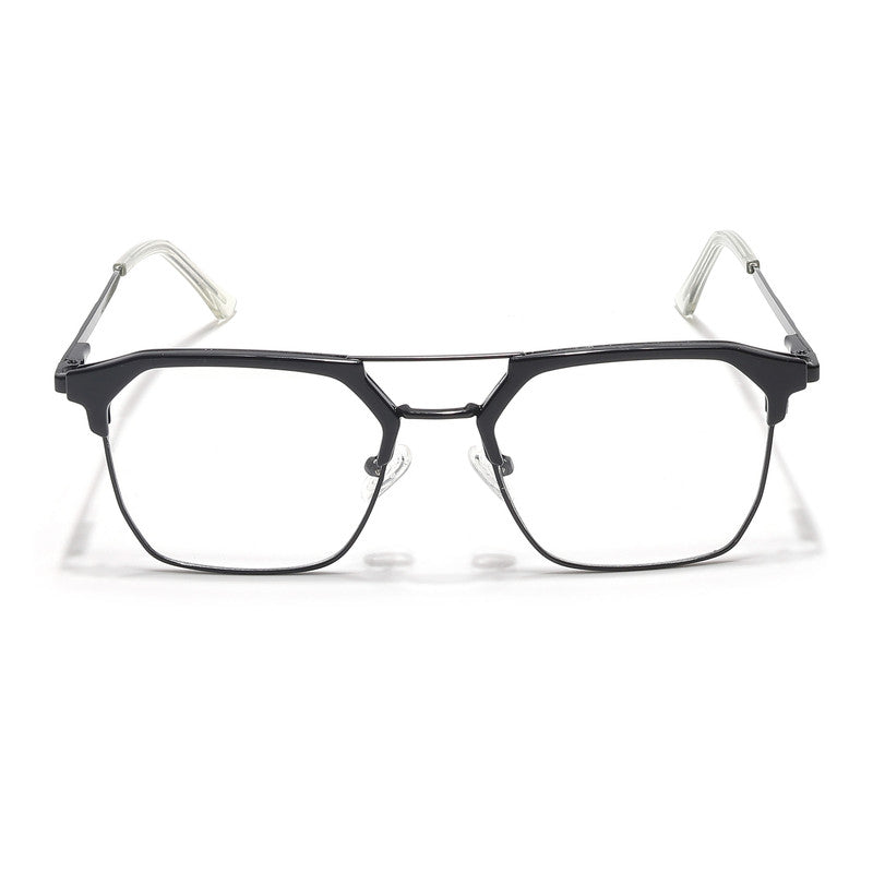 Eyejack Turbo Shine Black Wayfarer Eyeglasses for Men & Women (202432CL918-C1)