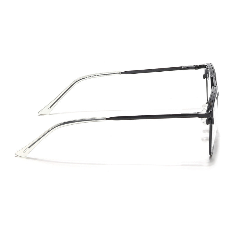 Eyejack Turbo Shine Black Wayfarer Eyeglasses for Men & Women (202432CL918-C1)
