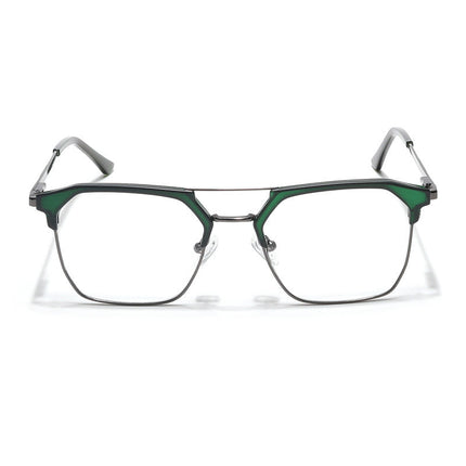 Eyejack Turbo Green & Black Wayfarer Eyeglasses for Men & Women (202432CL921-C4)