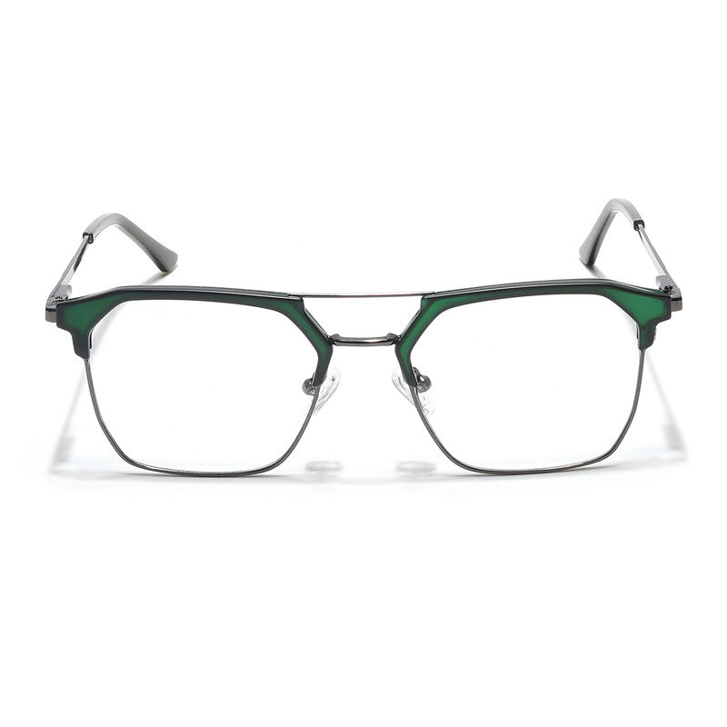Eyejack Turbo Green & Black Wayfarer Eyeglasses for Men & Women (202432CL921-C4)
