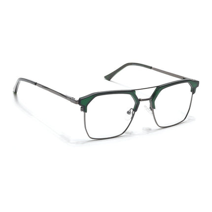 Eyejack Turbo Green & Black Wayfarer Eyeglasses for Men & Women (202432CL921-C4)