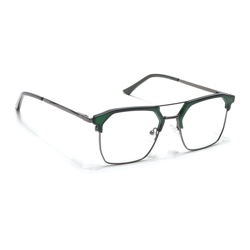 Eyejack Turbo Green & Black Wayfarer Eyeglasses for Men & Women (202432CL921-C4)
