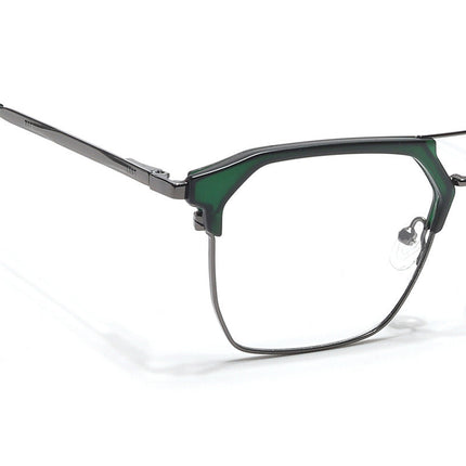 Eyejack Turbo Green & Black Wayfarer Eyeglasses for Men & Women (202432CL921-C4)