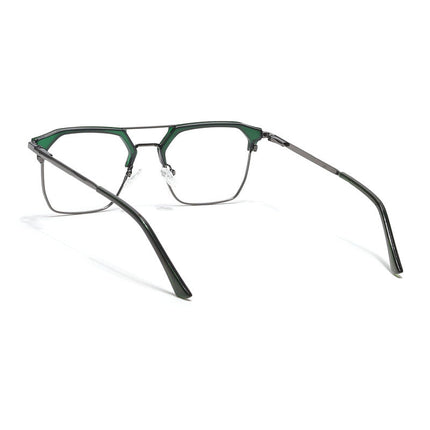 Eyejack Turbo Green & Black Wayfarer Eyeglasses for Men & Women (202432CL921-C4)
