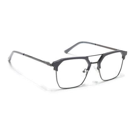 Eyejack Turbo Grey & Black Wayfarer Eyeglasses for Men & Women (202432CL923-C6)