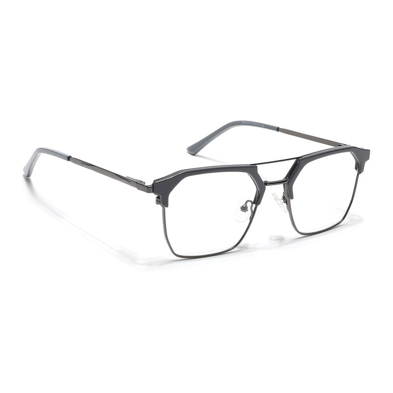 Eyejack Turbo Grey & Black Wayfarer Eyeglasses for Men & Women (202432CL923-C6)