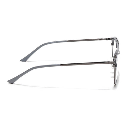 Eyejack Turbo Grey & Black Wayfarer Eyeglasses for Men & Women (202432CL923-C6)
