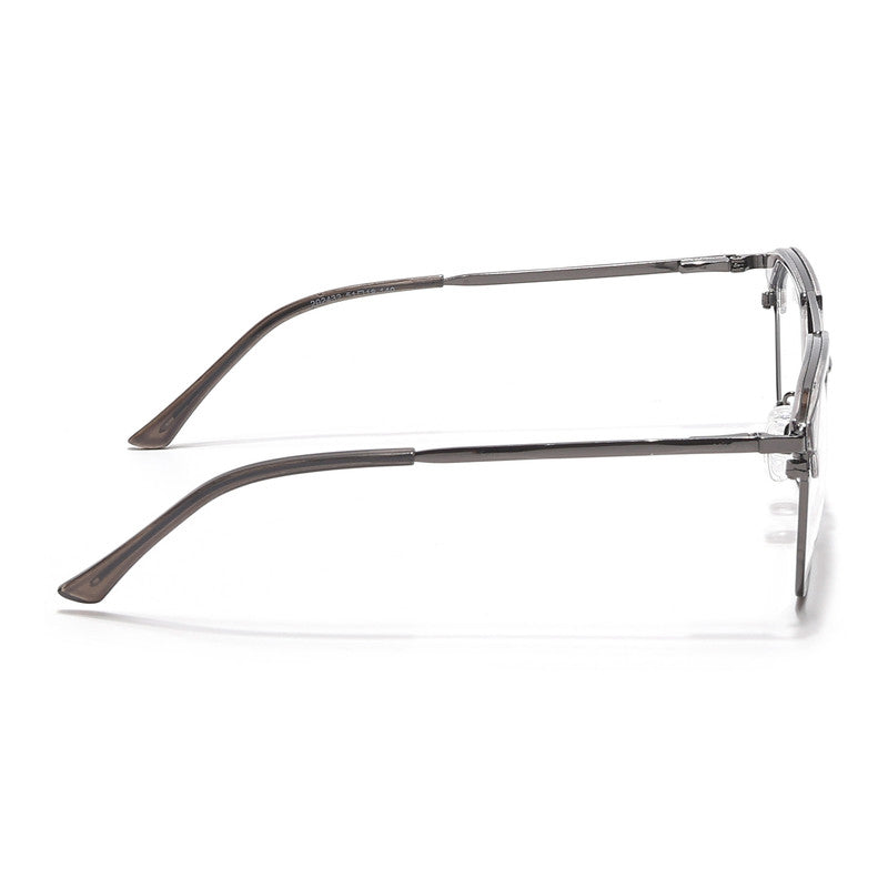 Eyejack Turbo Grey Transparent & Black Wayfarer Eyeglasses for Men & Women (202432CL926-C9)