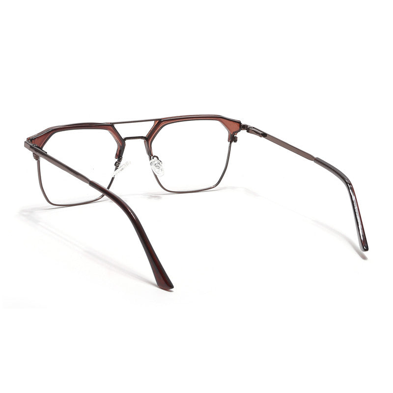 Eyejack Turbo Shine Brown Wayfarer Eyeglasses for Men & Women (202432CL927-C10)